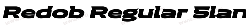 Redob Regular Slant字体转换